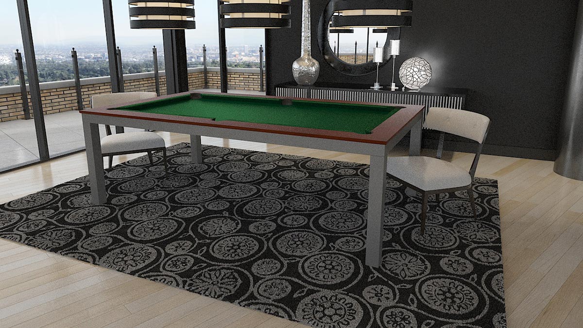 Eiffel modern, lacquered and shiny Pool Tables