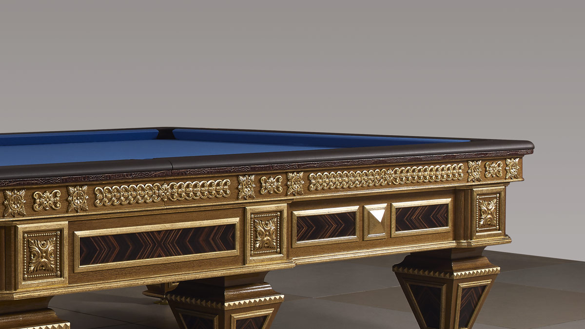 Zeus Luxury Billiard Table with blue cloth