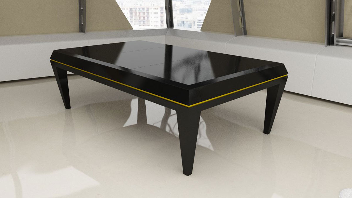 Dublino Pool Table with legs square