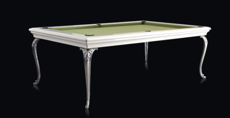 Doris Luxury Pool Dining Table with metal legs