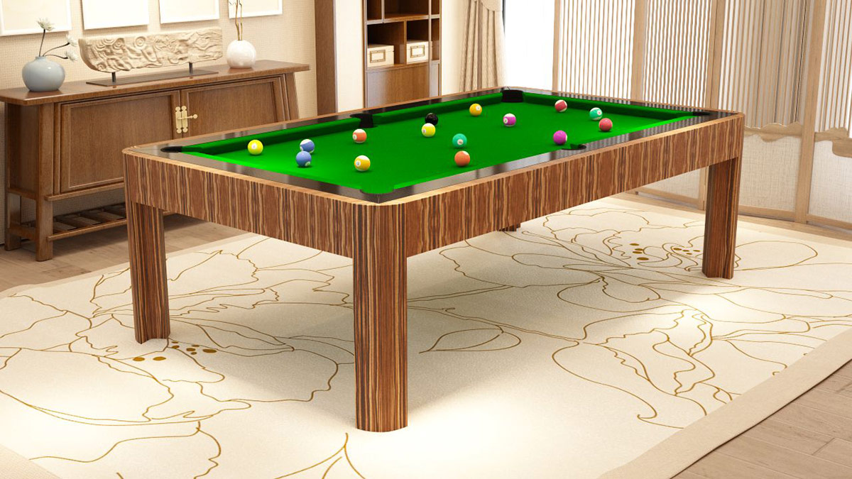 Berlino modern and gold wood Pool Tables